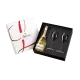 coffret LANSON avec 2 flûtes de champagne Blanc De Blancs