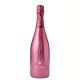Bouteille de Champagne Taittinger Nocturne Rosé, rosé d'assemblage, vue de face