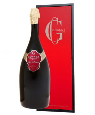 Jéroboam De Champagne Gosset Grande Réserve Brut - Bouteille élégante de champagne pétillant avec des arômes délicats.
