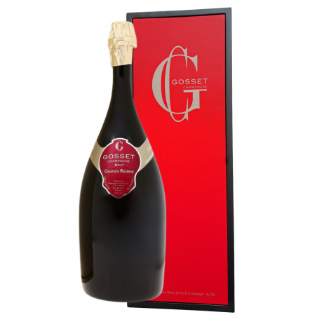 Jéroboam De Champagne Gosset Grande Réserve Brut - Bouteille élégante de champagne pétillant avec des arômes délicats.