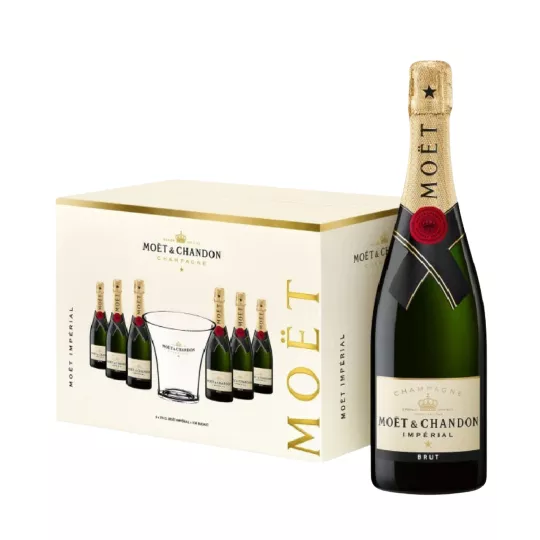 MOET & CHANDON Brut Impérial 1 seau et 6 bouteilles