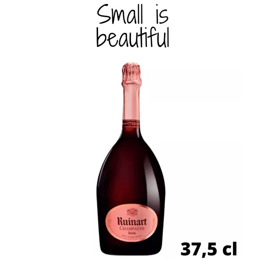 Demi-bouteille de Champagne Ruinart Rosé 37,5 cl – vue bouteille
