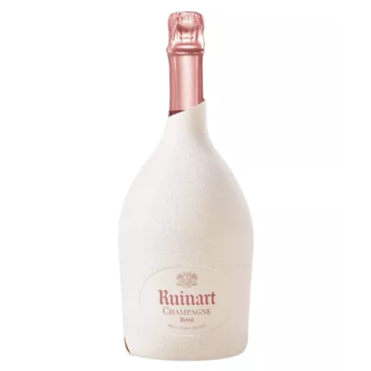 Bouteille Magnum Champagne Ruinart Rosé 150cl sans étui sur fond blanc