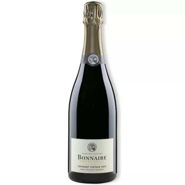 Bouteille de Champagne Bonnaire Cramant Blanc de Blancs 2015, vue de face
