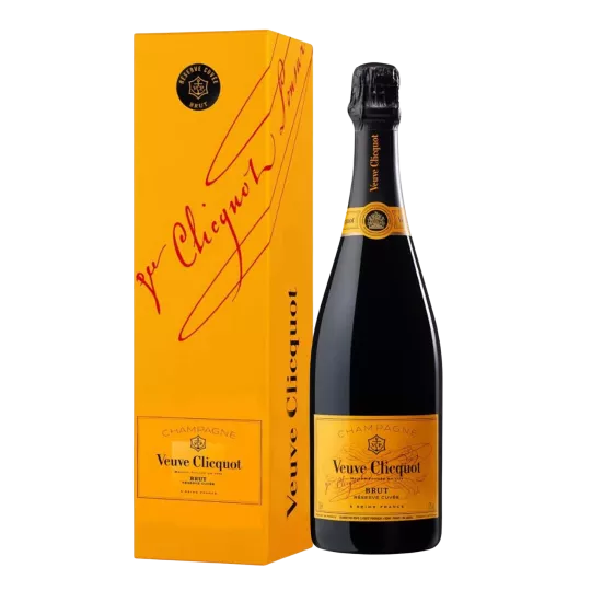 Bouteille de Champagne Veuve Clicquot Cuvée De Réserve avec étui