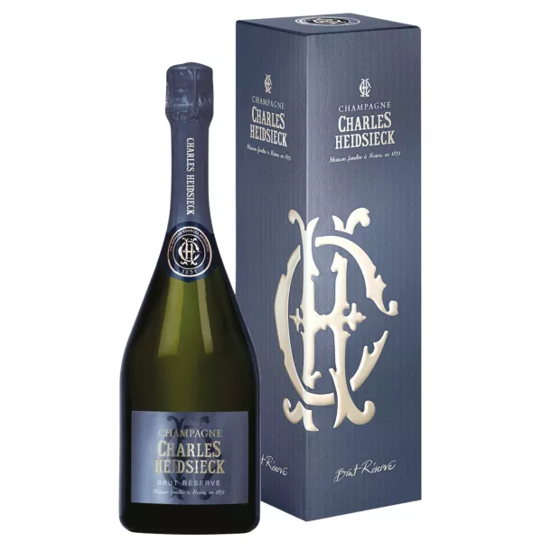 Bouteille de Champagne CHARLES HEIDSIECK Brut Réserve avec étui