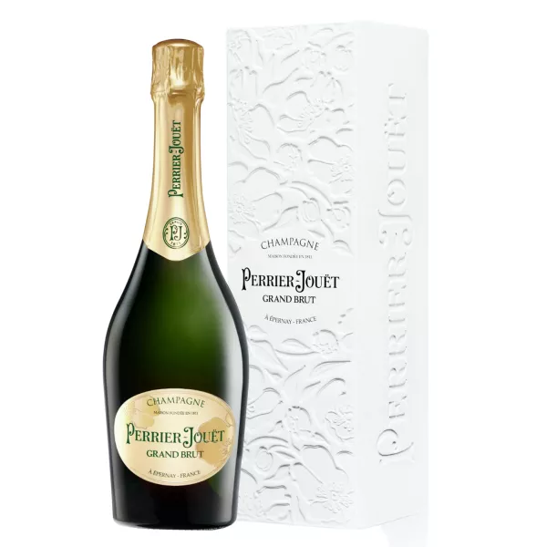 Champagne Perrier-Jouët Grand Brut avec étui - bouteille élégante