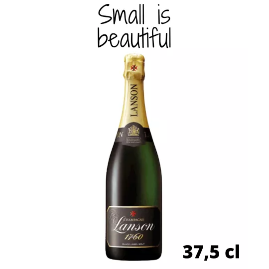 Demi bouteille de Champagne LANSON Black Label Brut