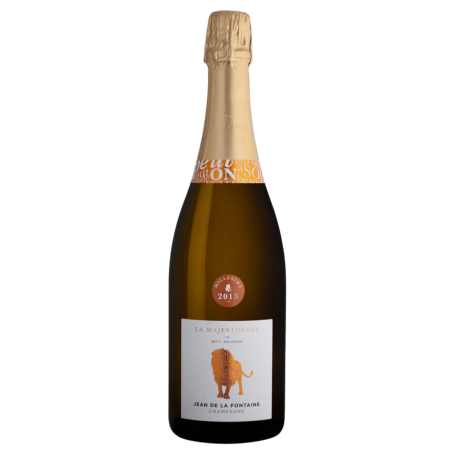 JEAN DE LA FONTAINE La majestueuse Brut Millésime 2015 bouteille de champagne 75 Cl