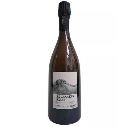 Bouteille de champagne 75 Cl Clandestin Les Grandes Lignes R19