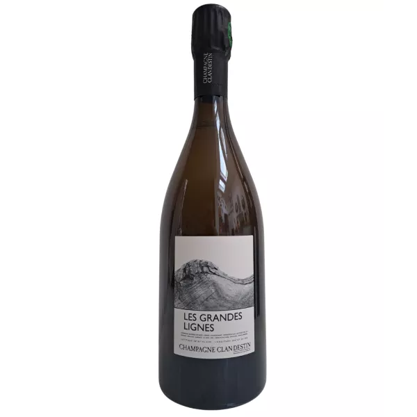 Bouteille de champagne 75 Cl Clandestin Les Grandes Lignes R19