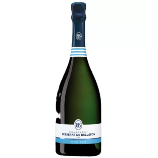 Bouteille de Champagne Besserat de Bellefon Extra Brut, 75cl, vue de face