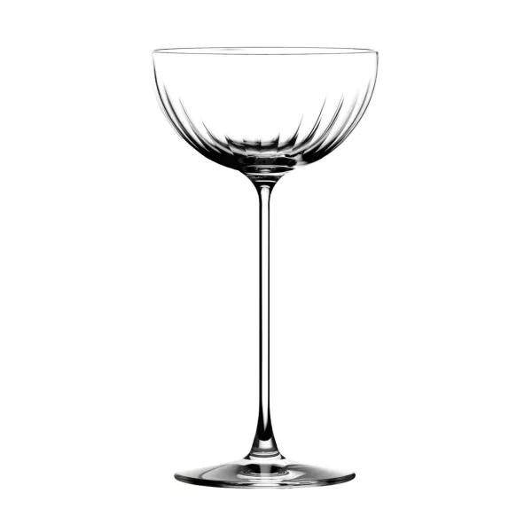 Coupe à champagne LEHMANN London 22 CL en verre transparent, vue de profil