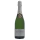 Bouteille de Champagne Ernest Remy Brut Blanc de Noirs, étiquette argentée, vue de face
