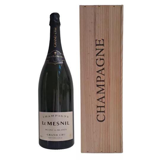 Jéroboam Champagne Le Mesnil Brut Blanc de Blancs Grand Cru 3 litres – bouteille grand format 100 % Chardonnay