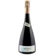 Bouteille de Champagne William Saintot La Tortelue, étiquette blanche, capsule dorée, vue de face