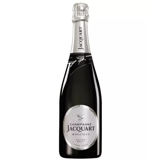 Bouteille de Champagne Jacquart Mosaïque Extra-Brut 75cl, vue de face