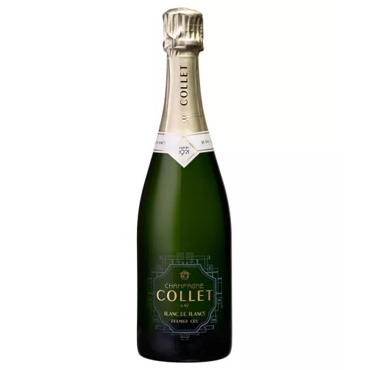 Bouteille de Champagne Collet Blanc de Blancs Premier Cru, magnum 1,5L, vue de face
