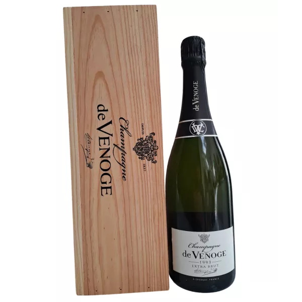 Vinothèque De Venoge Extra Brut Millésime 1993 caisse bois