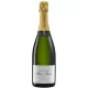 Bouteille de Champagne Paul Bara Extra Brut Grand Cru, vue de face, étiquette blanche, capsule dorée