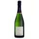 Bouteille de Champagne Pinot Chevauchet Précieuse, étiquette blanche et capsule noire, vue de face