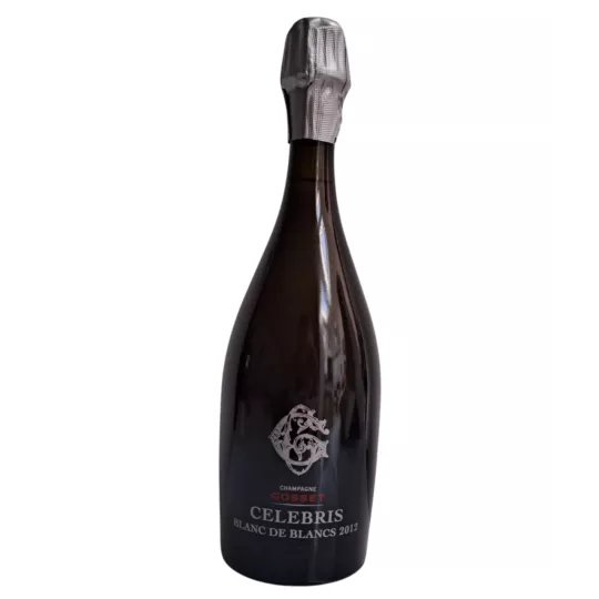 Bouteille de Champagne Gosset Célébris Blanc de Blancs 2012, vue de face