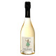 Bouteille de Champagne Blanc de Blancs Pinot Chevauchet Sablière, vue de face, étiquette blanche et capsule dorée