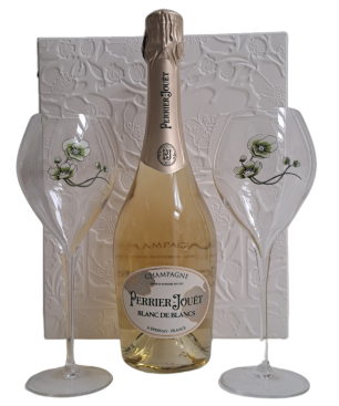 PERRIER-JOUËT coffret Blanc De Blancs avec 2 flûtes