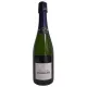 Bouteille de Champagne Lombard Cuvée Signature Extra-Brut, capsule violette, étiquette blanche, vue de face