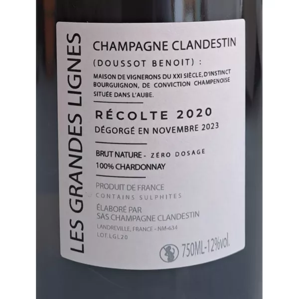 Champagne Clandestin Les Grandes Lignes 2020