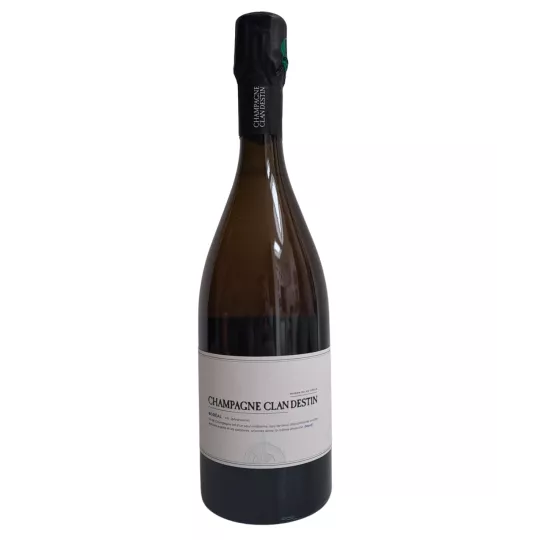 Bouteille de Champagne Clandestin Boréal 2021, 75cl, vue de face