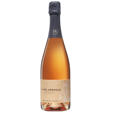 Bouteille de Champagne Michel Arnould Genèse Extra Rosé – Pinot Noir Grand Cru Verzenay
