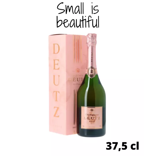 Bouteille de Champagne Deutz Brut Rosé 37,5cl, vue de face