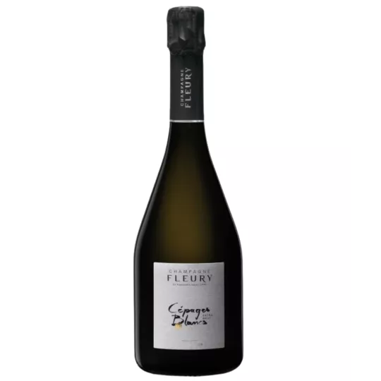 Bouteille de Champagne Fleury Cépages Blancs 2012, vue de face