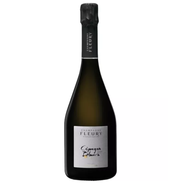Bouteille de Champagne Fleury Cépages Blancs 2012, vue de face