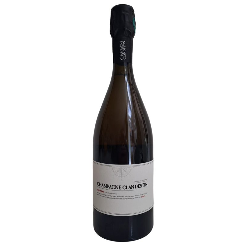 Champagne Clandestin cuvée Austral 2022 dégorgé septembre 2024