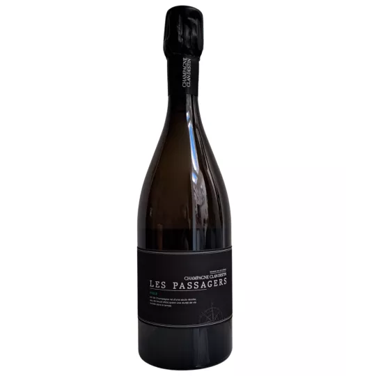 Etiquette de la bouteille de Champagne Clandestin cuvée Fiole 2022 dégorgé septembre 2024