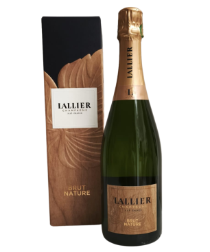 Bouteille de Champagne LALLIER Cuvée Brut Nature avec étui