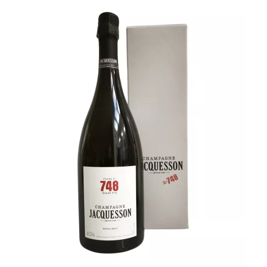 Magnum de Champagne Jacquesson Cuvée 748 Extra Brut 150cl – bouteille et étiquette