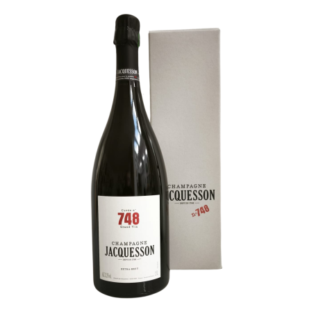 Magnum de Champagne Jacquesson Cuvée 748 Extra Brut 150cl – bouteille et étiquette