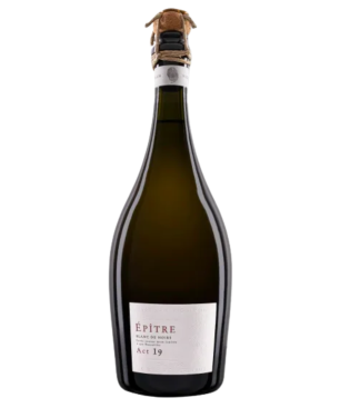 Bouteille de Champagne Épître Act 19 millésimé 2019, Blanc de Noirs Extra-Brut, Premier Cru de la Montagne de Reims – Domaine Cr