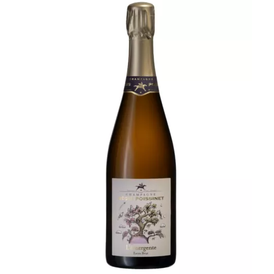 Bouteille de Champagne Poissinet L’Émergente - Cuvée biodynamique Vallée de la Marne