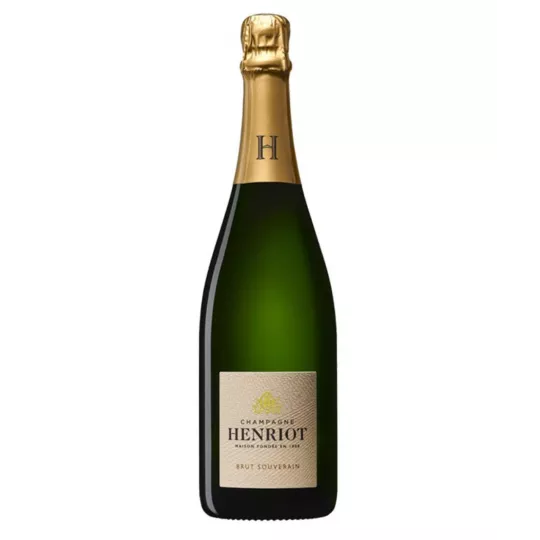 Bouteille de Champagne Henriot Brut Souverain – assemblage Pinot Noir, Chardonnay, Meunier