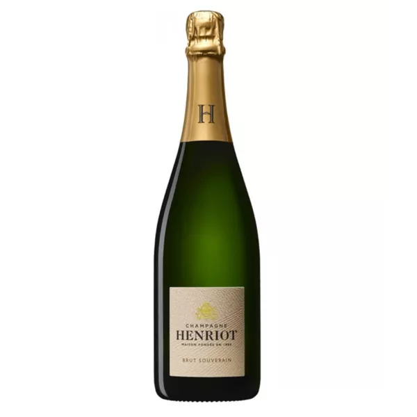 Bouteille de Champagne Henriot Brut Souverain – assemblage Pinot Noir, Chardonnay, Meunier