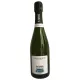 Bouteille de Champagne R. Faivre Les Reflets du Clocher Extra Brut, étiquette blanc-noir, 750 ml.