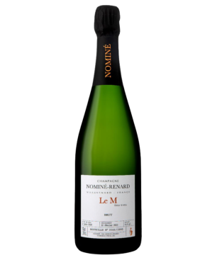 Bouteille de Champagne Nominé Renard Le M Meunier – cuvée 100% Pinot Meunier en édition limitée