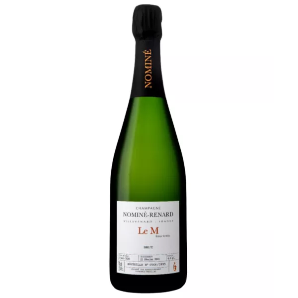 Bouteille de Champagne Nominé Renard Le M Meunier – cuvée 100% Pinot Meunier en édition limitée