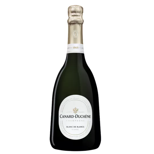 Bouteille de Champagne Canard-Duchêne Blanc de Blancs Iconic – cuvée 100 % Chardonnay, collection Iconic