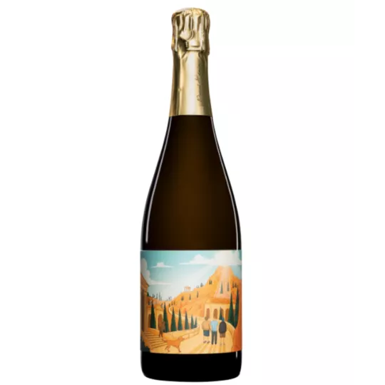 Bouteille de Champagne Romain Hénin L’Odyssée Pétillante Chapitre 1 – Brut Nature biodynamique