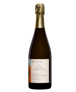 Contre étiquette de la Bouteille de Champagne Romain Hénin L’Odyssée Pétillante Chapitre 1 – Brut Nature biodynamique